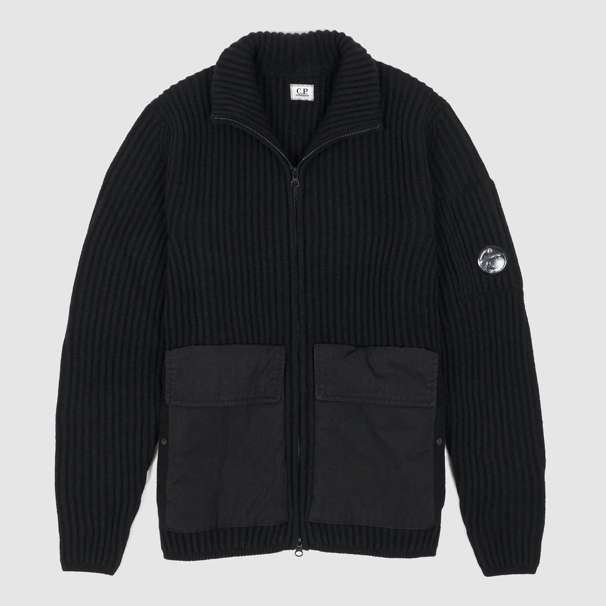 C.P. Company Rib Knitted Wool Cardigan