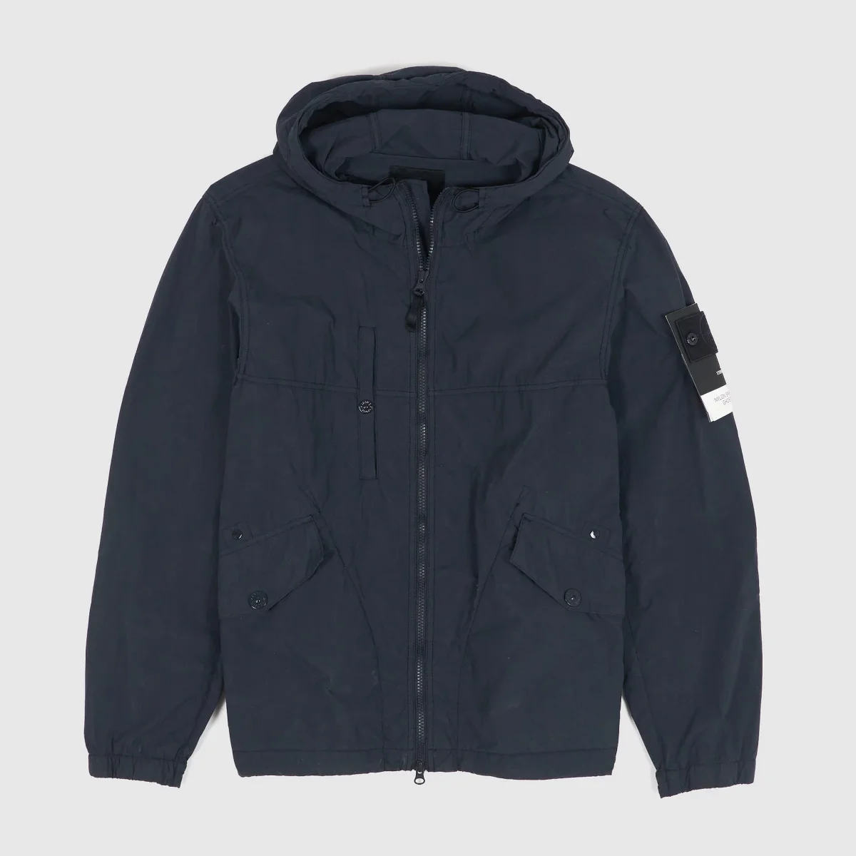 Stone Island Ghost Piece Lightweight Nylon Smerigilato Anorak Parka