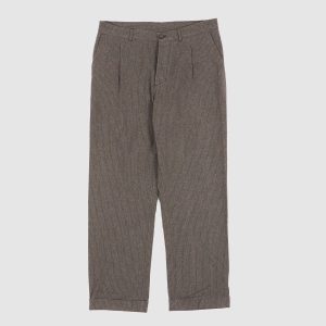 Hansen Pleated Classic Pinstripe Wool Trousers